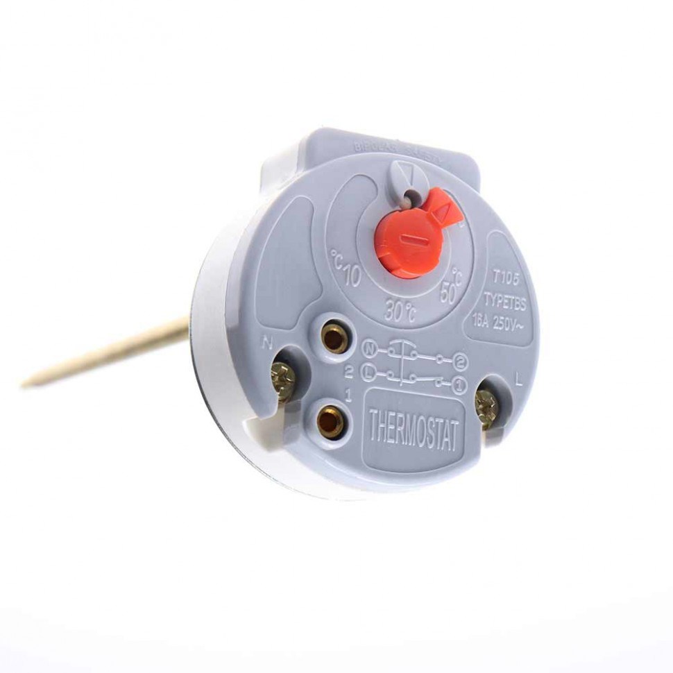 Термостат стержневой для водонагревателя Thermex, Ariston 16A до 70°С с термозащитой на 83°С, 100833К Термостат стержневой для водонагревателя Thermex, Ariston 16A до 70°С с термозащитой на 83°С, 100833К