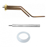Комплект ТЭН 2кВт (2000Вт) RF для горизонтального водонагревателя Thermex RZL, ID, IF, IR, RZB, Garanterm GTR, Electrolux EWH + прокладка + анод, 50053K Комплект ТЭН 2кВт (2000Вт) RF для горизонтального водонагревателя Thermex RZL, ID, IF, IR, RZB, Garanterm GTR, Electrolux EWH + прокладка + анод, 50053K
