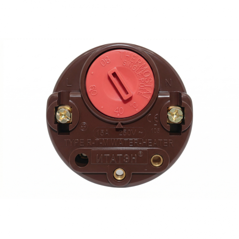 Комплект ТЭН для алюминиевого радиатора (батареи отопления) 1,5 кВт, левая резьба, нерж, D33, G1", L380мм, 220V + терморегулятор, Р15ТЛ