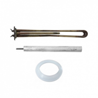 Комплект ТЭН 2кВт (2000Вт) RF для горизонтального водонагревателя Timberk, ATT, Etalon, Thermex + прокладка + анод, 10062K