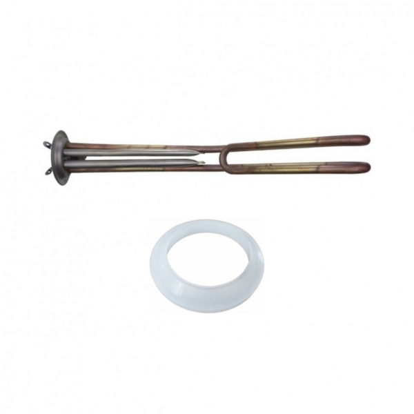 Комплект ТЭН 2кВт (2000Вт) RF для горизонтального водонагревателя Timberk, ATT, Etalon, Thermex RZL 200, 300, под анод М6 + прокладка, 10063K1