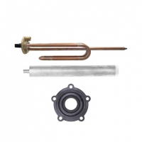 Комплект ТЭН 1,2 кВт (1200 Вт) RCF для водонагревателя Ariston + прокладка+ анод, 20415K4 Комплект ТЭН 1,2 кВт (1200 Вт) RCF для водонагревателя Ariston + прокладка+ анод, 20415K4