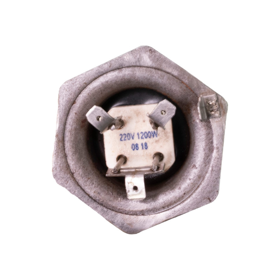 Набор 2 шт ТЭН для масляного радиатора (батареи) 1,2 кВт (500+700 Вт), черн, D42, клеммы под разъем, G1 1/4", L195мм, 220V, KMР12М Набор 2 шт ТЭН для масляного радиатора (батареи) 1,2 кВт (500+700 Вт), черн, D42, клеммы под разъем, G1 1/4", L195мм, 220V, KMР12М