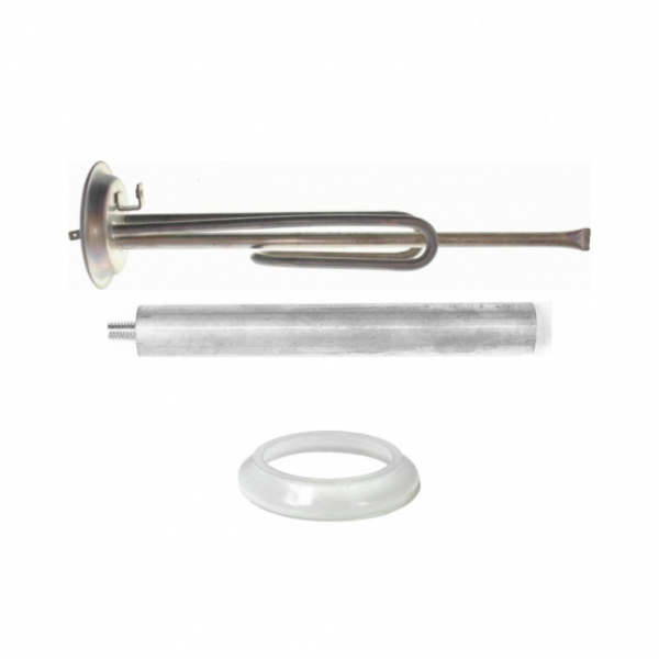 Комплект ТЭН 2кВт (2000Вт) RF для водонагревателя Electrolux, Thermex, Garanterm фланец 92мм нерж., PREMIUM + прокладка + анод, 50941K