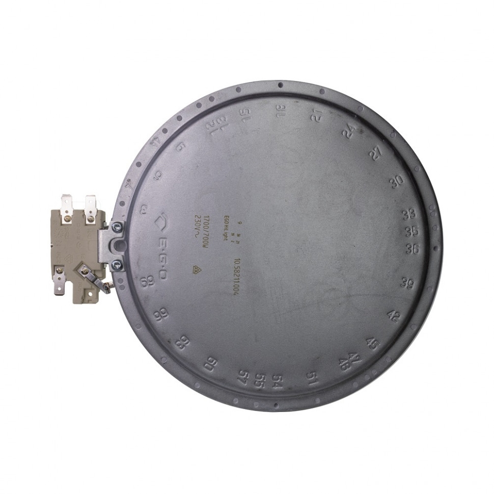 Конфорка для стеклокерамической плиты Indesit, Hotpoint, Whirlpool, Electrolux 1700 (1000+700)Вт, 200мм двухзонная, C00377912, C00525921