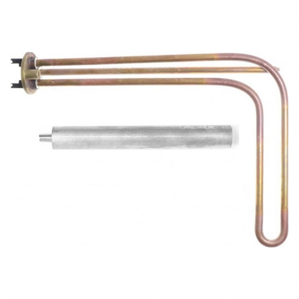 Комплект ТЭН 1,5кВт (1500Вт) RCF для горизонтального водонагревателя Ariston, Thermex ES, ER + анод, 3401369K1