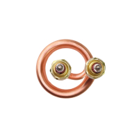 ТЭН 2000W, медь, М16, L85мм, межосевое расстояние 40мм, с гайкой, спираль, 220V, 06.820