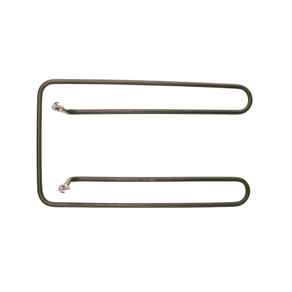 ТЭН 1350W для конфорки, нерж, D8мм, 338х198х110мм, клеммы под винт М4, КЭТ-0,13, Rada, 220V, ТК1350