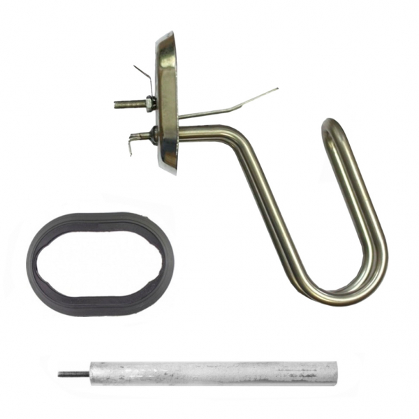 Комплект ТЭН 1,2кВт (1200Вт) для водонагревателя Ariston 10, 15, 30 литров + прокладка + анод, 3765K