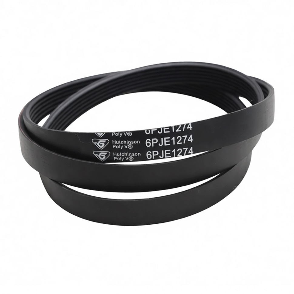 Приводной ремень барабана стиральной машины Midea, Бирюса, Hutchinson 1274 J6, J1274 Приводной ремень барабана стиральной машины Midea, Бирюса, Hutchinson 1274 J6, J1274